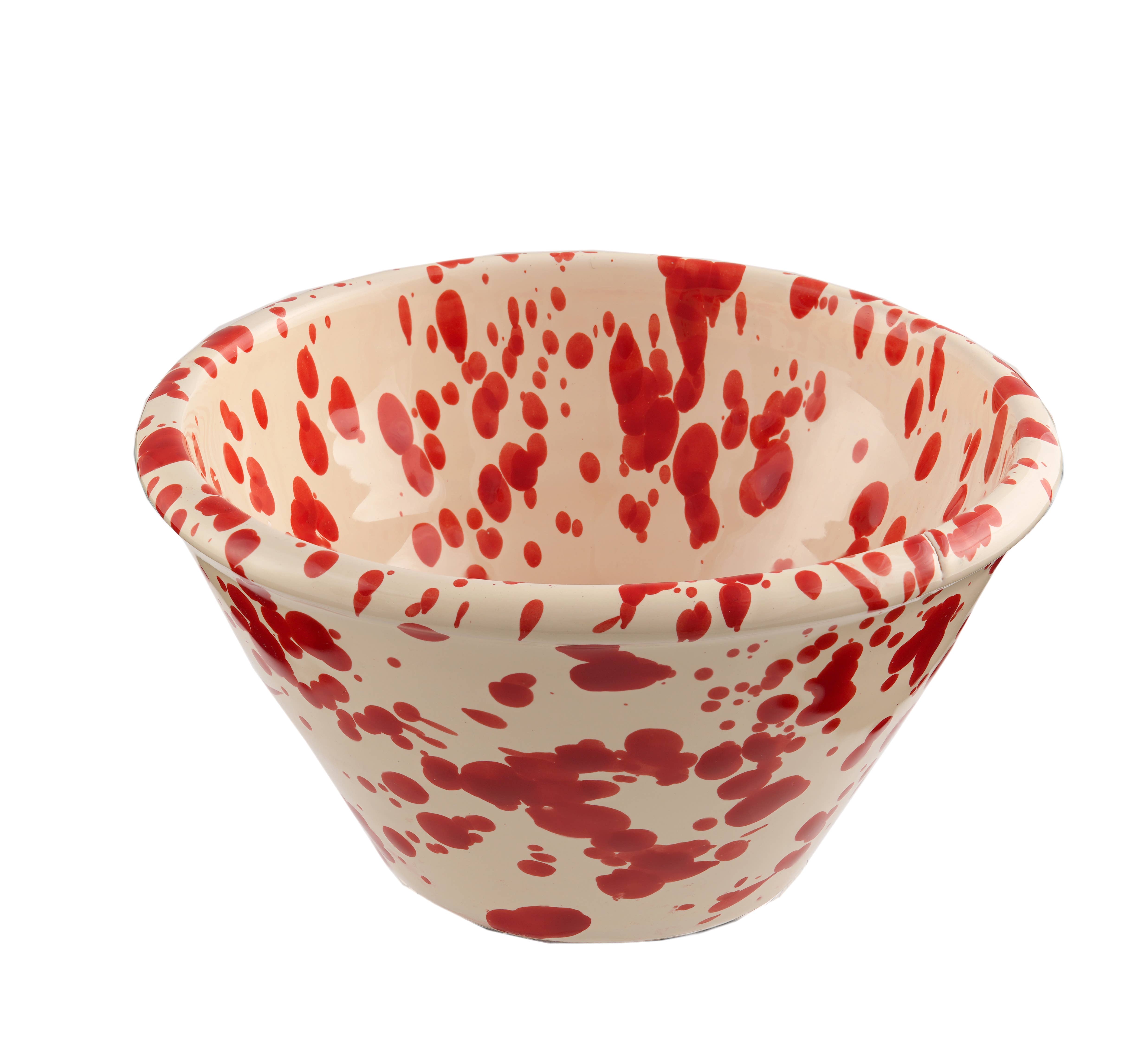 LOLIVA – Prato/tigela decorativa por atacado – Tigela de salada em terracota 15 cm - Linha Splasshed0