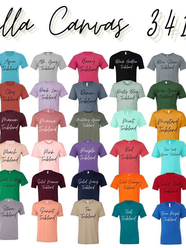 Bella Canvas Blanks 3413 for wholesale by Faith Forward Transfers