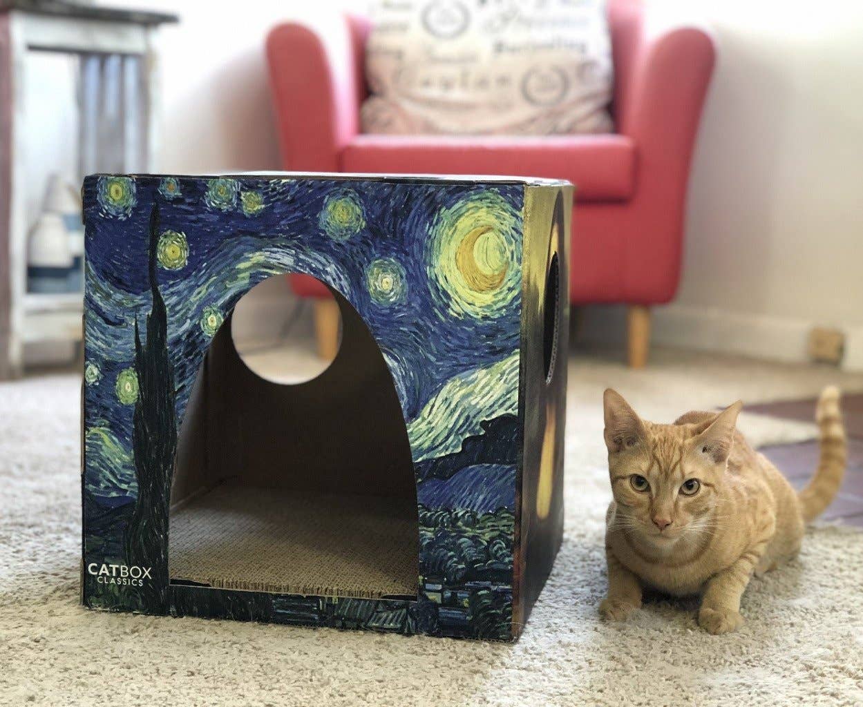 Cat Box Classics - Wholesale Krabpaal - Kat - Cartonnen kattenhuis met krabpaal in beroemde schilderijenstijl9