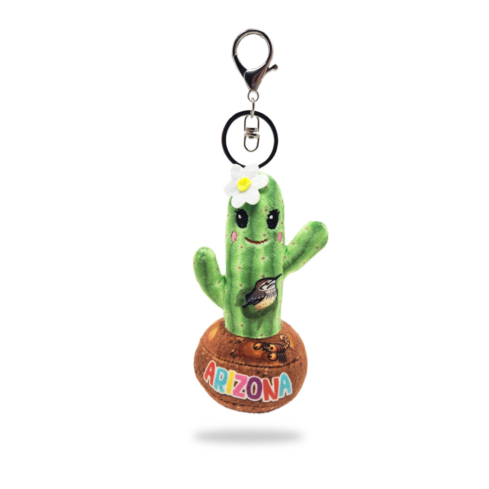 Plushology® by RGU - Wholesale Keychain - Kids - Arizona Squishy Saguaro Keychain 0