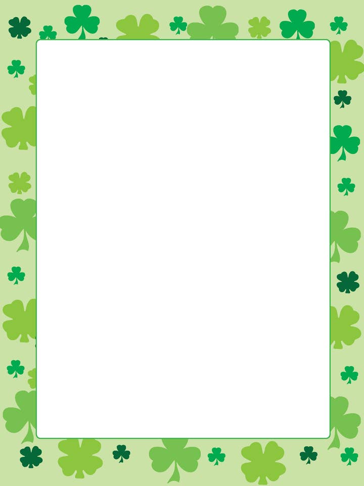 SHAPES ETC. Designer Paper - St. Patrick's Day (50 Sheet Package) for wholesale by Creative Shapes Etc.