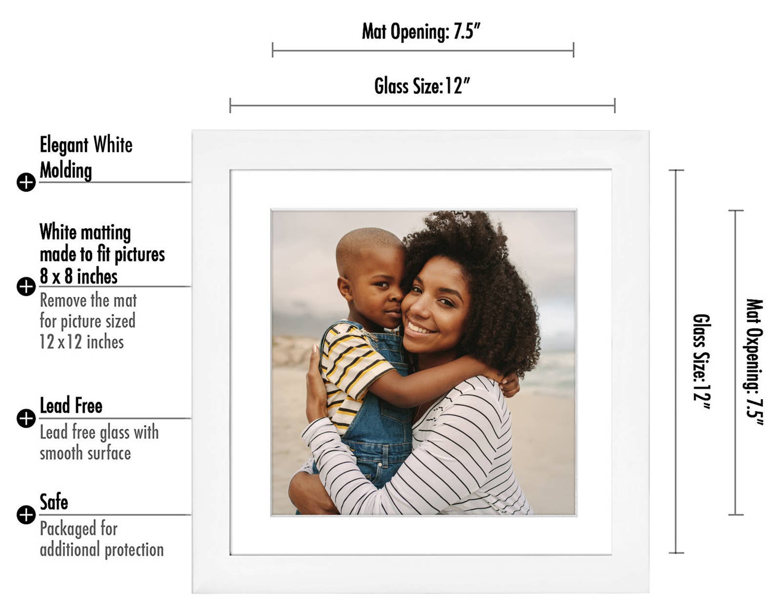 Americanflat - Wholesale Picture Frame - Americanflat Picture Frame with Mat Standard Molding69