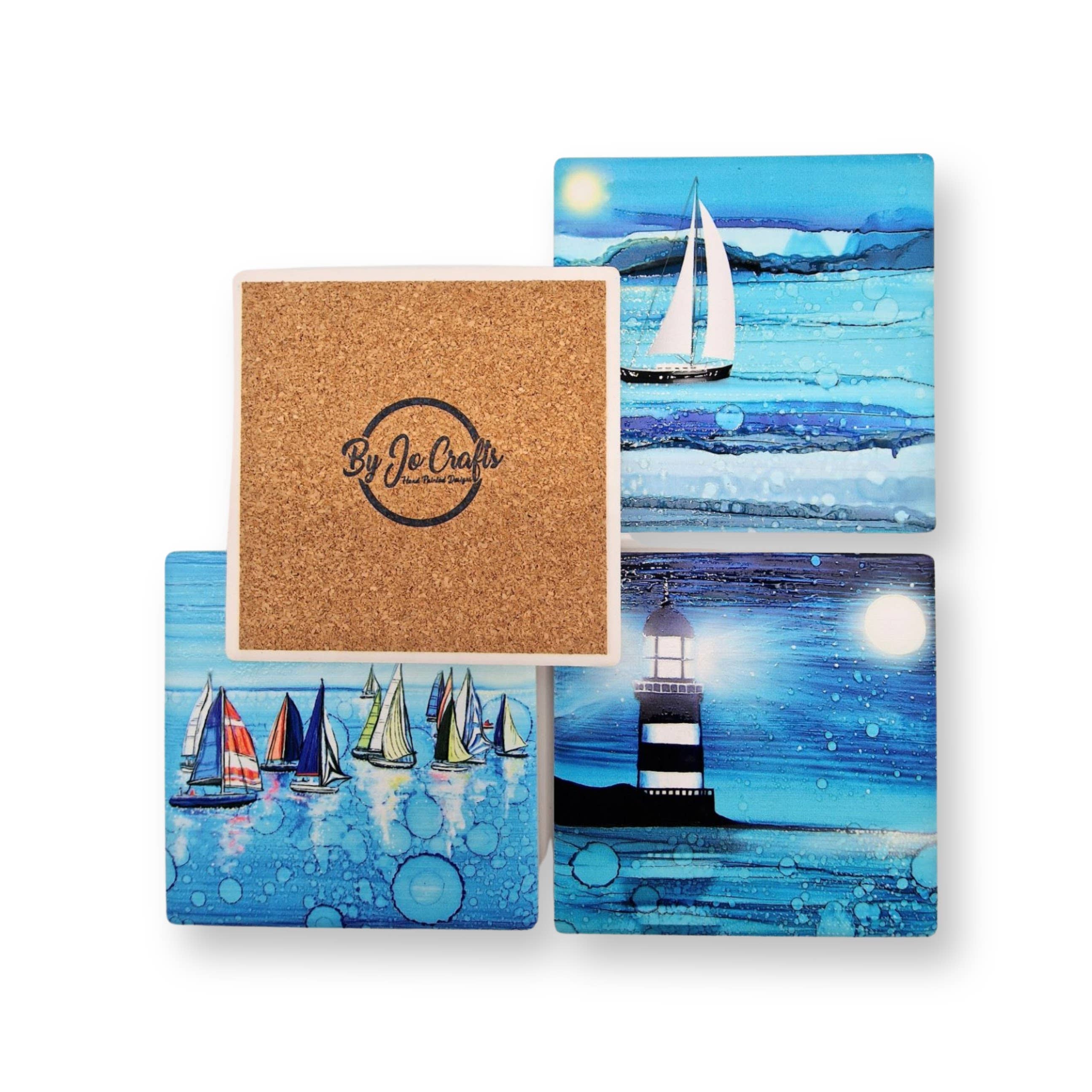 By Jo Crafts – wholesale Coasters – 83-C Nautical Regatta Coaster11