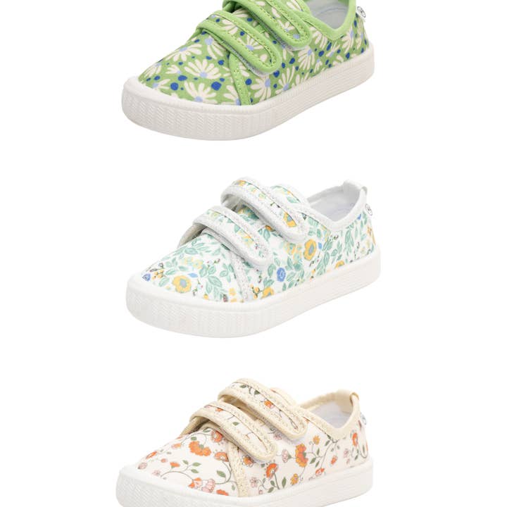 Marie Nicole Clothing - Wholesale Lifestyle Sneakers - Kids - Girls' Canvas Velcro Sneaker in Floral4