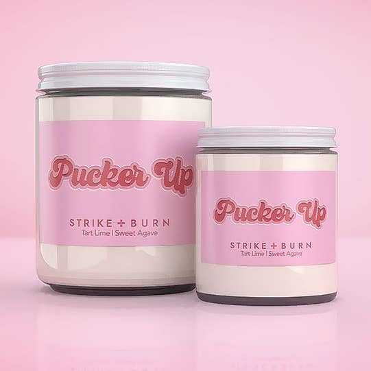 Pucker Up Candle - Cupid Love Romantic Valentine's Day Gift for wholesale by Strike and Burn Candles & Gifts