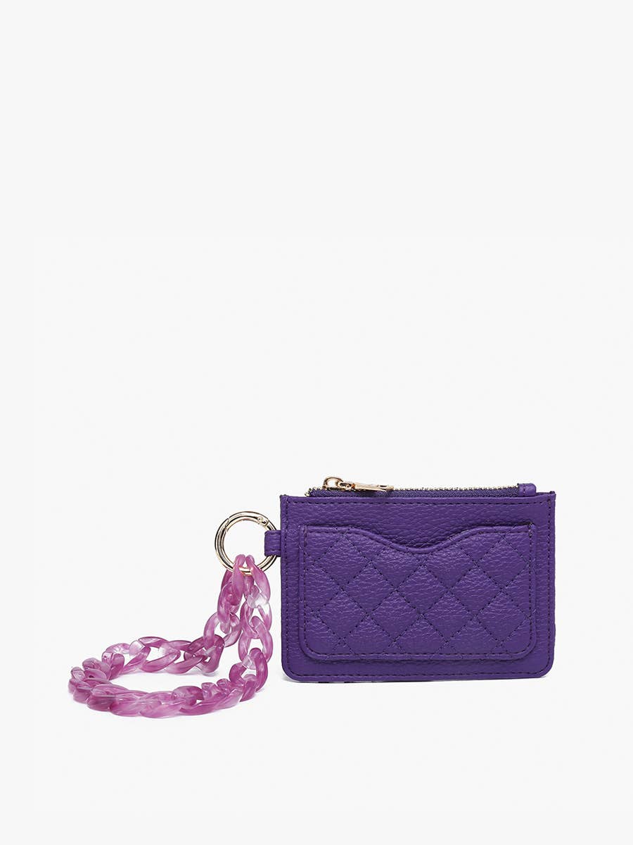 Jen & Co. - Wholesale Wallet - Women's - WL2368 Rhodes Quilted Wallet w/ Chain Bangle6