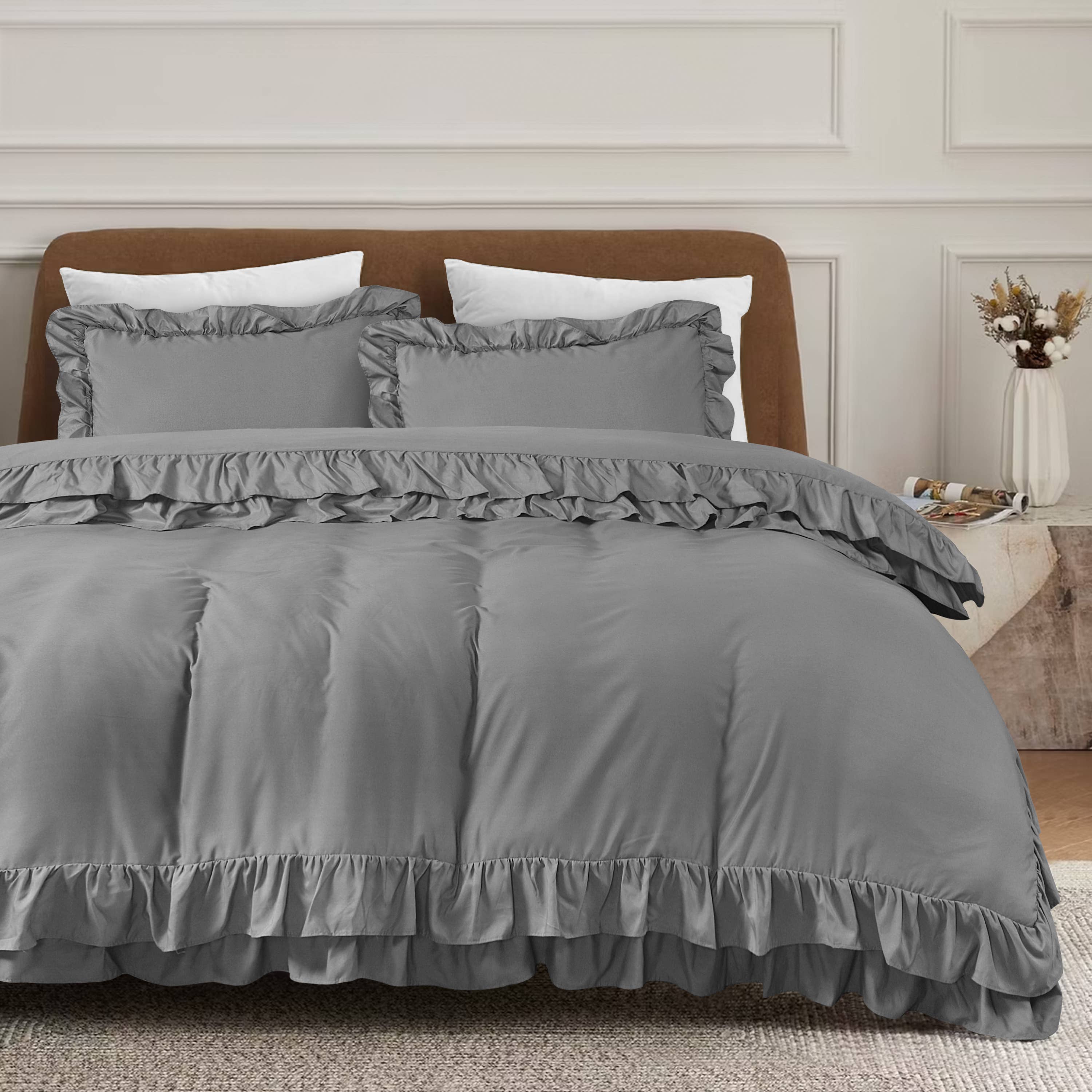 Cotton Passion - Wholesale Bedding Set - Duvet Cover Sets Frilled Duvet Set 3 Pcs Comforter Sets19