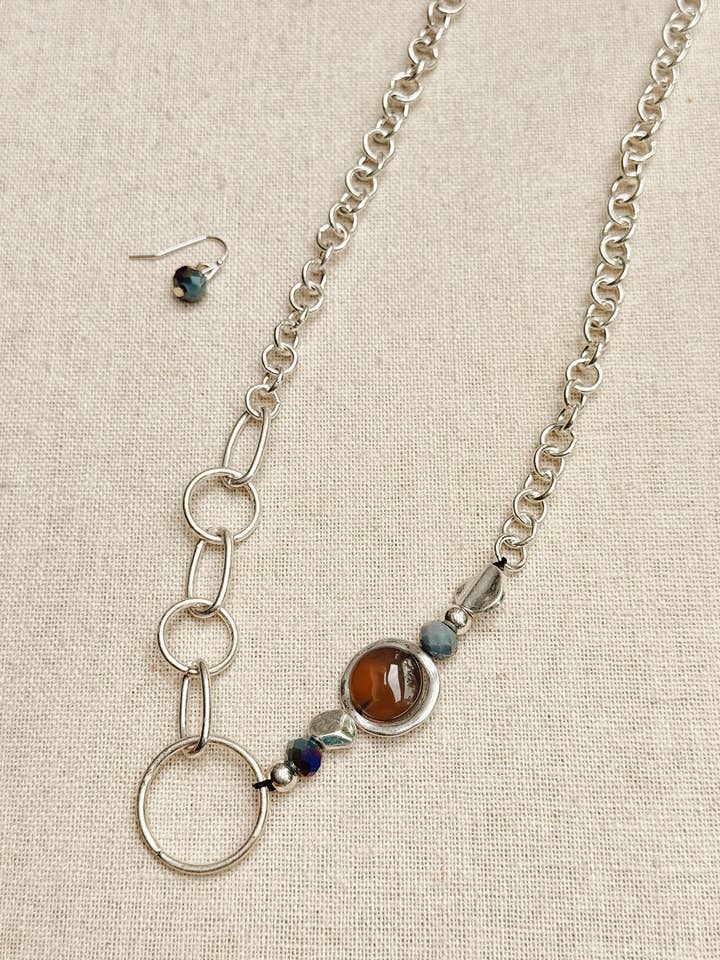 Juego de collares con cadena de acento de cuentas de múltiples enlaces para venta al por mayor de Juniper Wish