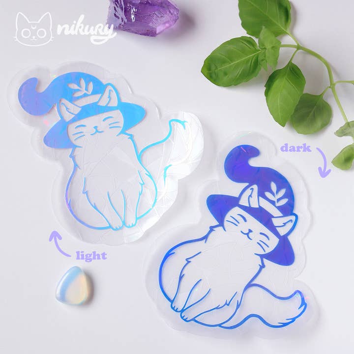 Cat Familiar Suncatcher-sticker voor wholesale door Nikury