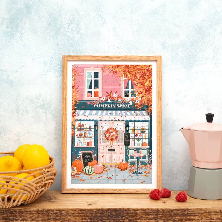 Simply, Katy - Wholesale Art Print - Pumpkin Spice Cafe Print3