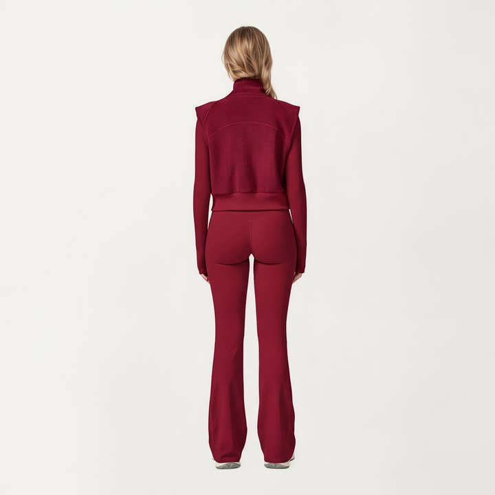 Active by Anna-Kaci - Wholesale Outerwear Vest - Women's - Cropped Zip Closure Vest with Stand Collar and Fitted Hem10