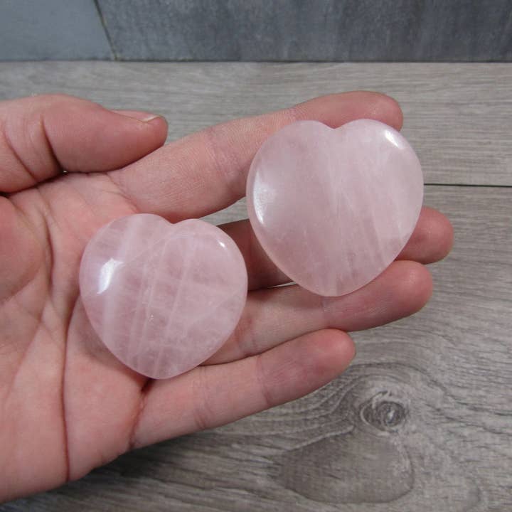 Keystone Crystals - Wholesale Spiritual Stone/Crystal - Rose Quartz Large Flat Heart Bead1