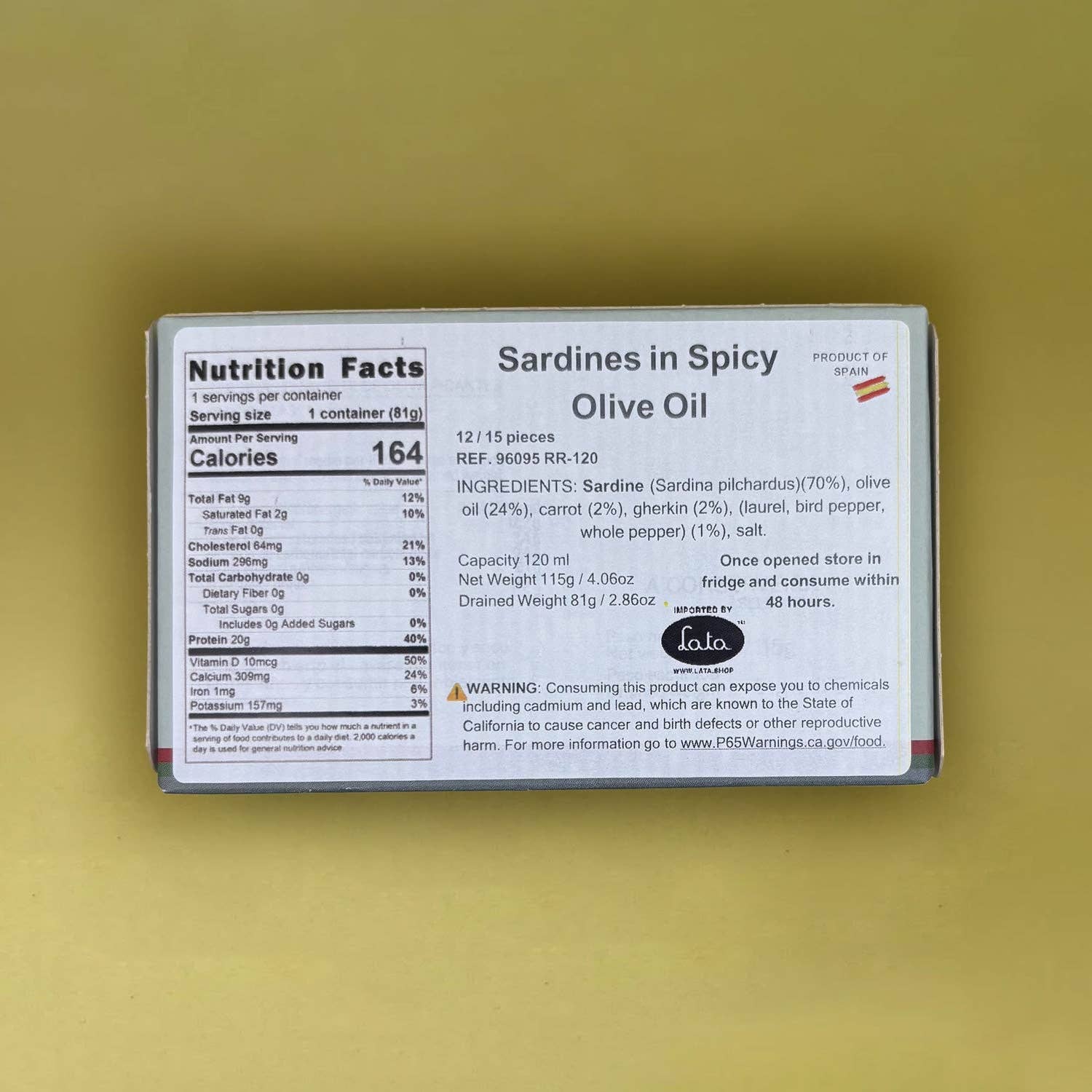 Lata - Wholesale Tinned Fish - A Conserveira Selección Small Sardines in Spicy Olive Oil 12/15 pieces1