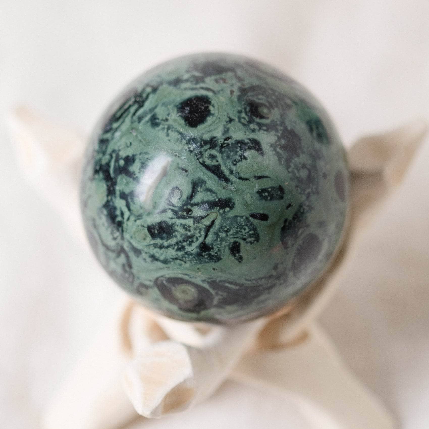 Tiny Rituals - Wholesale Spiritual Stone/Crystal - Kambaba Jasper Sphere - AAA Premium Quality63