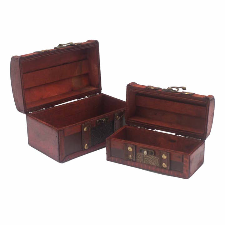 AWGifts Europe - Wholesale Decorative Box - Sets of 2 Colonial Boxes - Metal Embossed3
