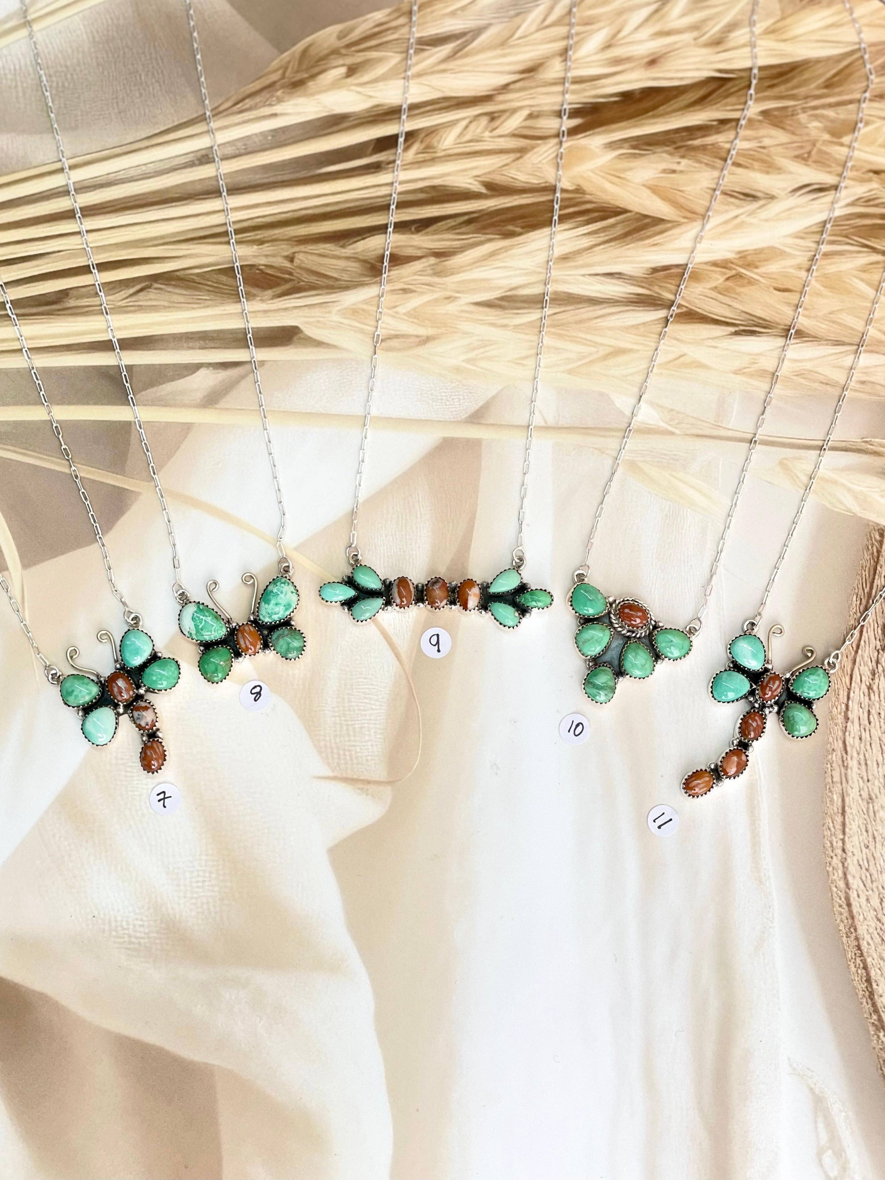 Krush Kandy - Wholesale Pendant/Charm Necklace - Bambi & Variscite Cluster Necklaces1