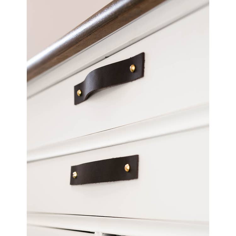 Keyaiira - Vente Poignée/bouton - Poignée en cuir [extrémité plate]4