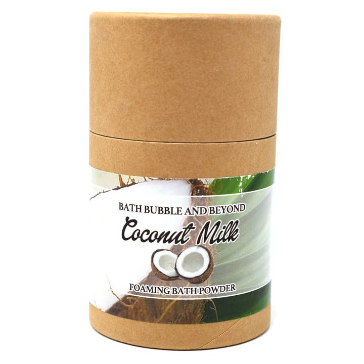 Coconut Milk Foaming Bath Powders for wholesale by Bath Bubble & Beyond