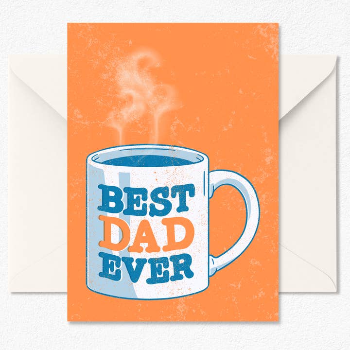 Best Dad Ever Tasse — Grußkarte zum Vatertag für den Großhandel von CardCraft