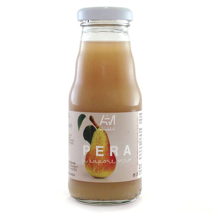 AZIENDA AGRICOLA MIGLIORETTI - Wholesale Fruit Juice - PEAR DRINK. Organic, made in Italy, picnic
