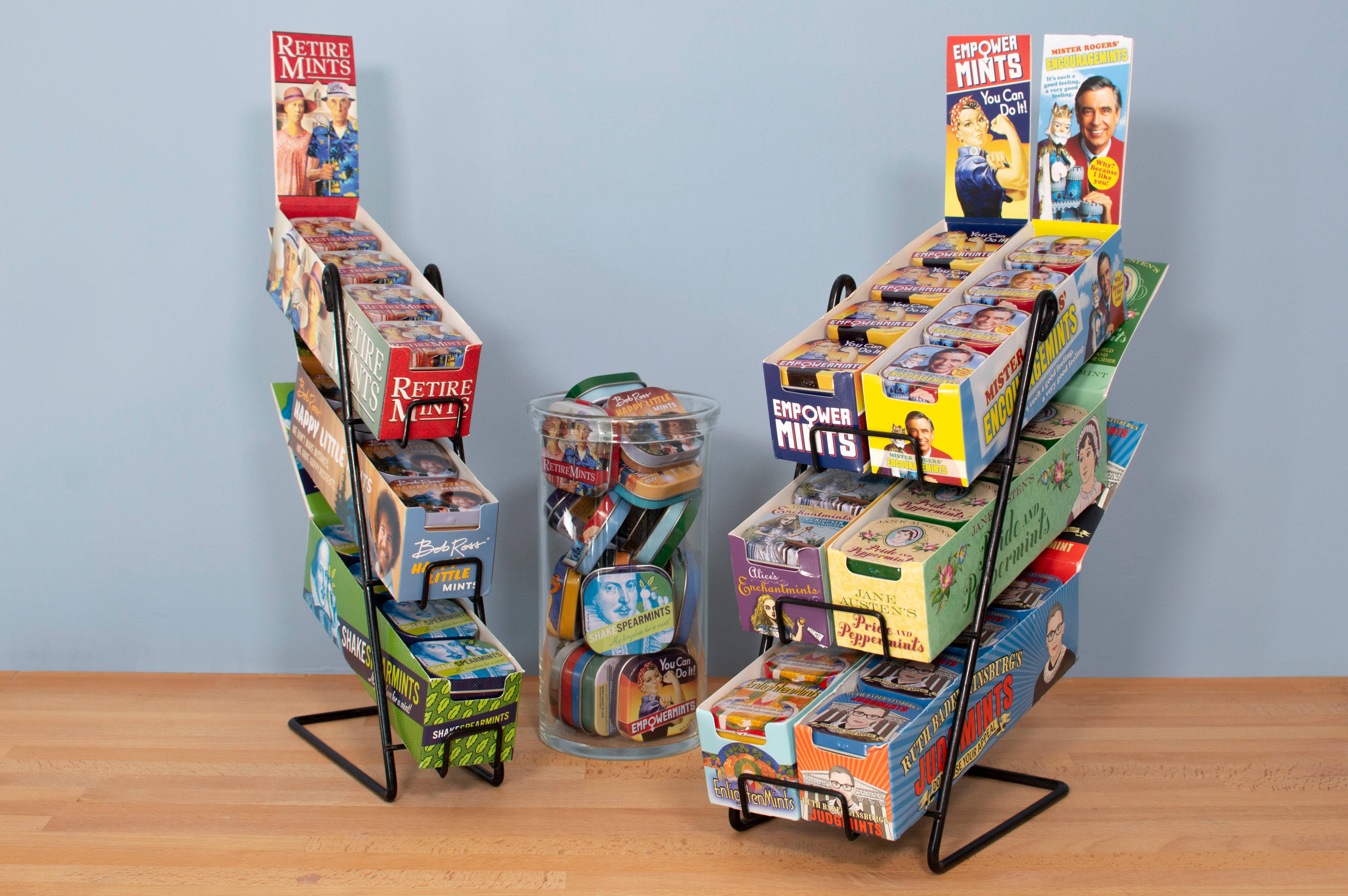 Unemployed Philosophers Guild - Venta al por mayor Soporte/funda de expositores de tienda - Display Mint de 3 niveles (incluye mentas)2