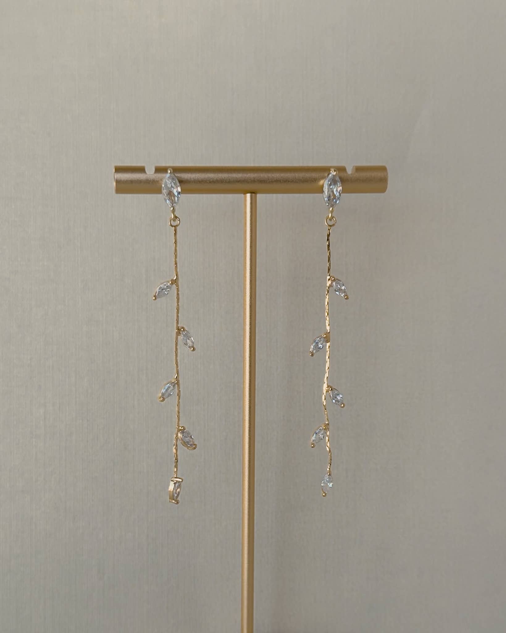 Clay & Fern Co. - Wholesale Dangle Earrings - Lydia Earrings - Gold Wedding Jewelry 1