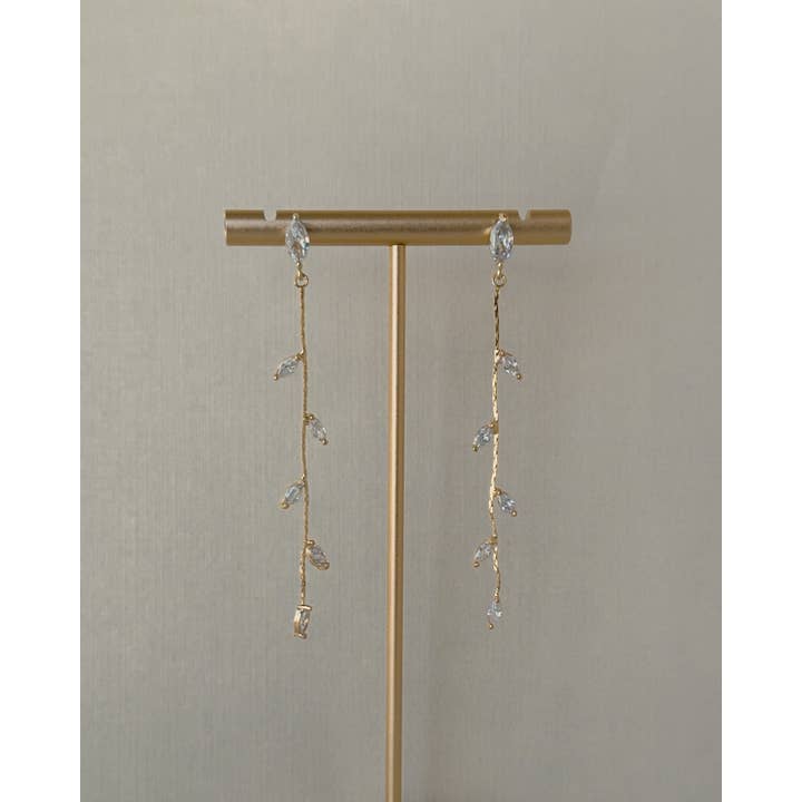 Clay & Fern Co. - Wholesale Dangle Earrings - Lydia Earrings - Gold Wedding Jewelry 1