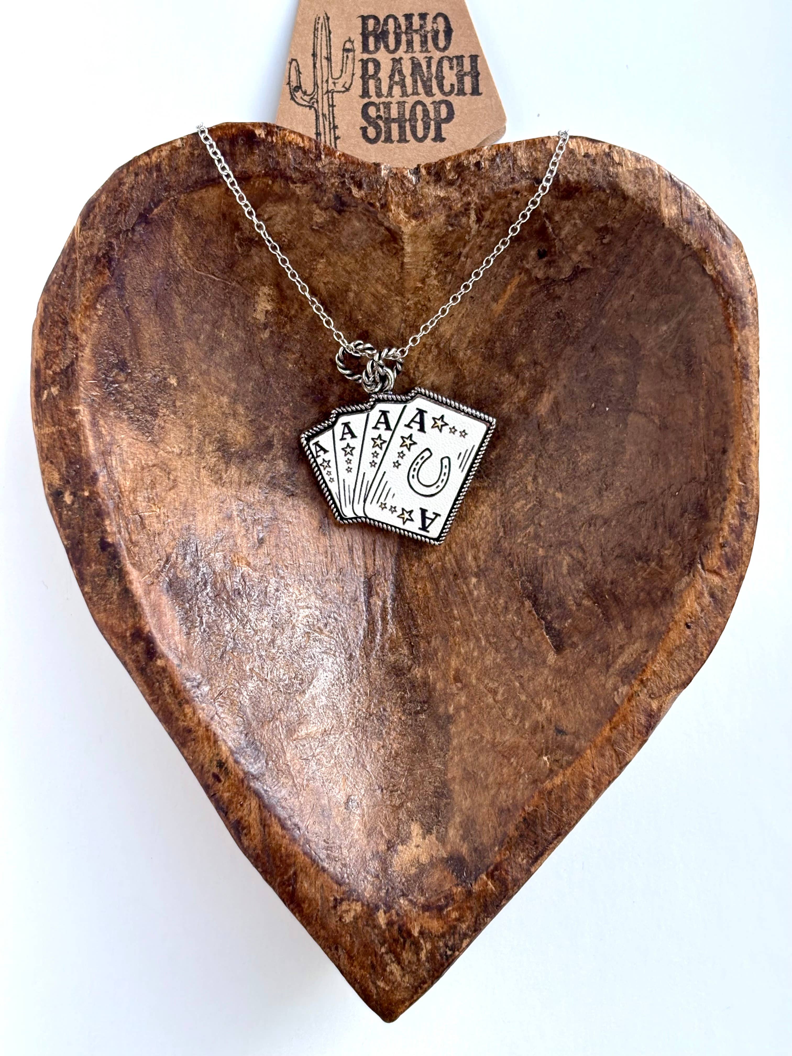 Boho Ranch Shop - Vente Colliers à pendentif - Collier à chaîne avec pendentif en cuir de style occidental6