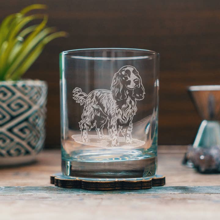 Benoit's Design Co. - Wholesale Cocktail/Liquor Glass - Cocker Spaniel Dog Breed Glasses