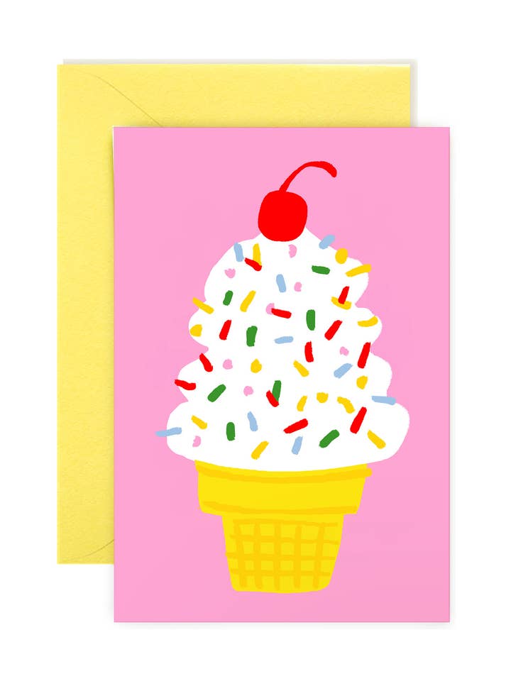 Ice Cream Cone - Foodie Mini Note for wholesale by Karen Schipper