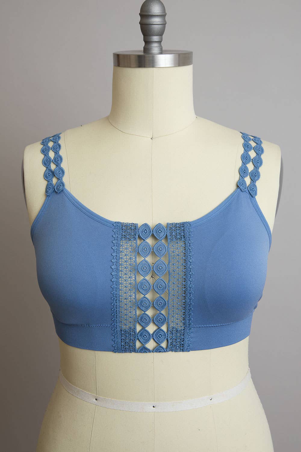 Leto Accessories - Wholesale Bralette - Women's - Boho Eye Lace Applique Bralette Plus Size6