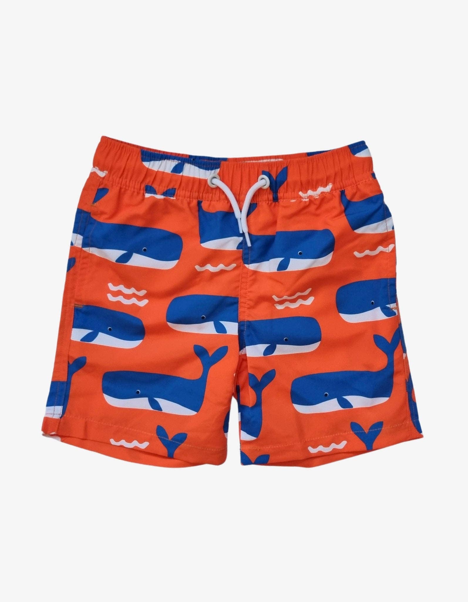 Toby Tiger - Wholesale Swim Shorts - Kids - Whale Waves Print Swim Shorts