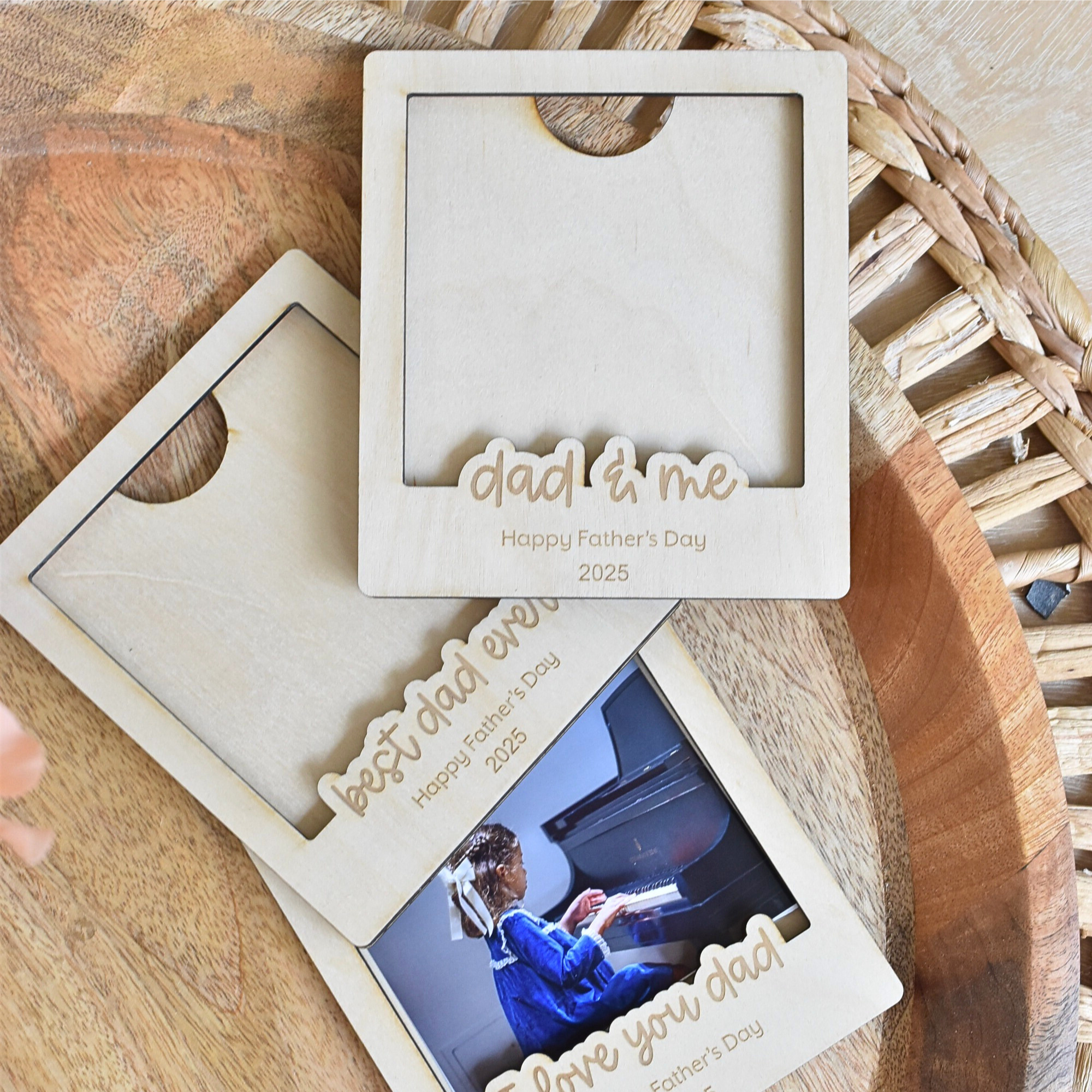 Etchedoccasions - Venta al por mayor Marcos de fotos - Imán de foto Polaroid para nevera Regalo del Día del Padre Foto 4x41