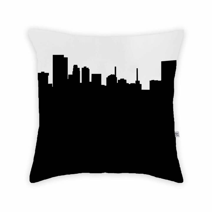 Toledo OH Skyline Large Throw Pillow for wholesale by Anne Cate
