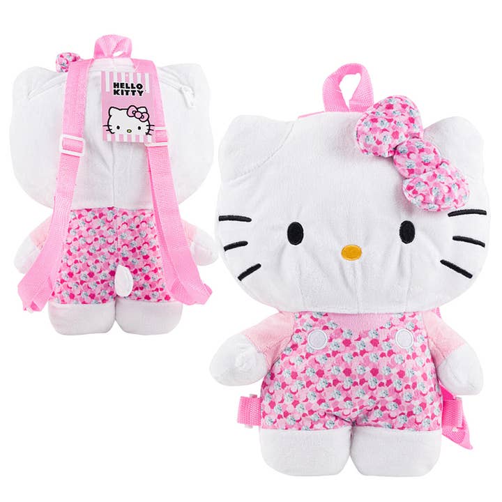 HELLO KITTY PLÜSCH PINKER RUCKSACK für den Großhandel von Paperdoll
