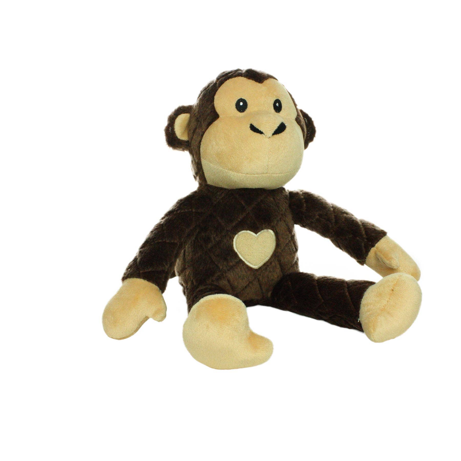 Tuffy Dog Toys - VIP Products - Wholesale Pet Squeaky Toy - Dog - Mighty Safari Monkey - Brown, Plush, Squeaky Dog Toy