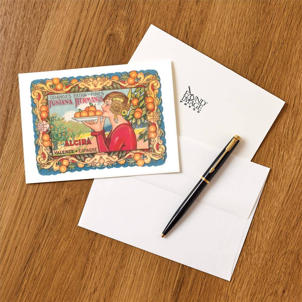 Found Image Press - Wholesale Stationery/Notecard Set - Greeting Card FG-38 Fontana Hermanos Oranges1