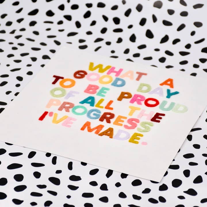 What A Good Day Felt Letters for wholesale by Rachael Mayer Art