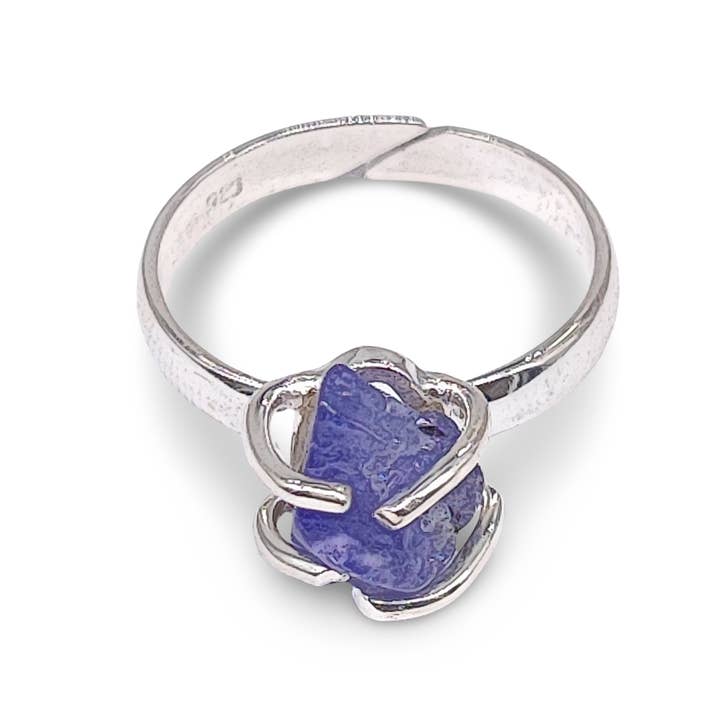 Arômes & Évasions - Wholesale Cocktail/Statement Ring - Ring -925 Sterling Silver -Adjustable -Tanzanite1