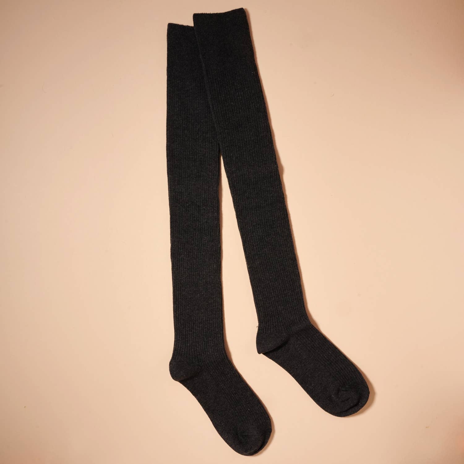 Frem - Wholesale Socks - Women's - Ribbed Over-the-Knee Socks – Neutral Colors for Christmas Gift1