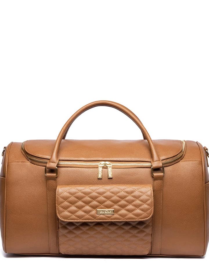 Monaco Travel Bag | Caramel Brown for wholesale by Luli Bebe