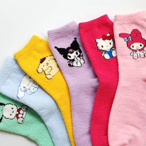 K_Wonderland - Wholesale Socks - Women's - Sanrio Characters ultra-soft cozy warm Sleeping Socks