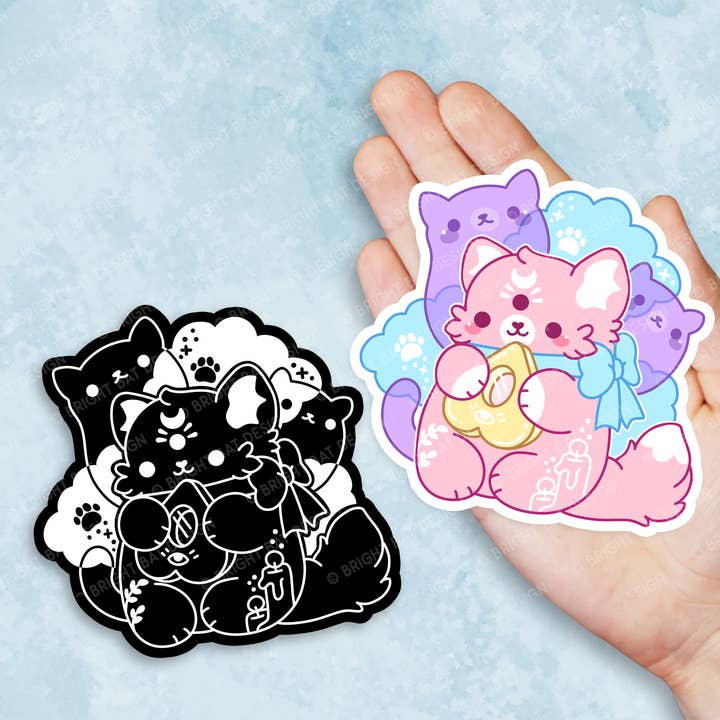 Catvoyant Vinyl Stickers for wholesale by Bright Bat Design