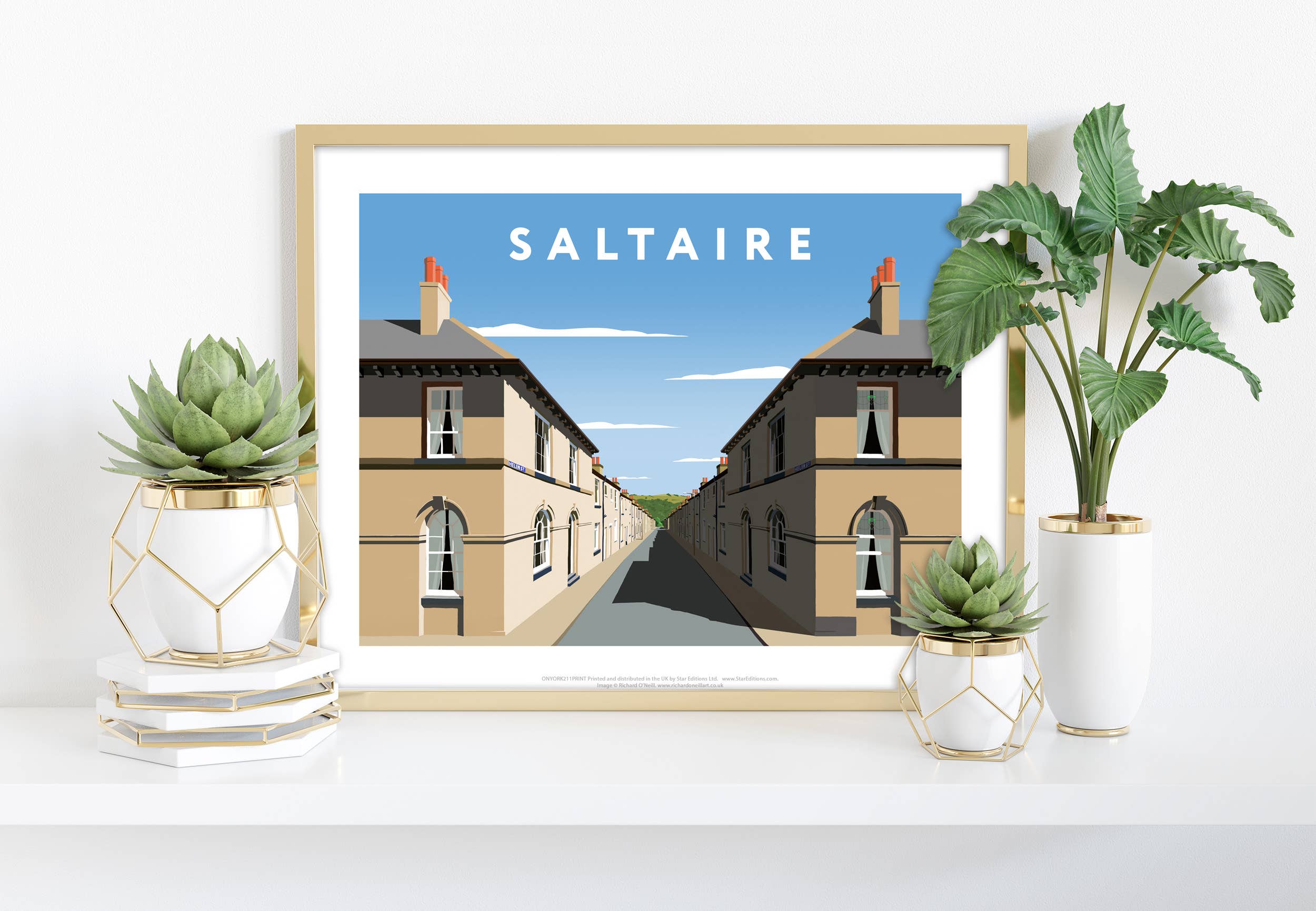 Star Editions – wholesale Art print – Saltaire By Artist Richard O'Neill - Premium Art Print0
