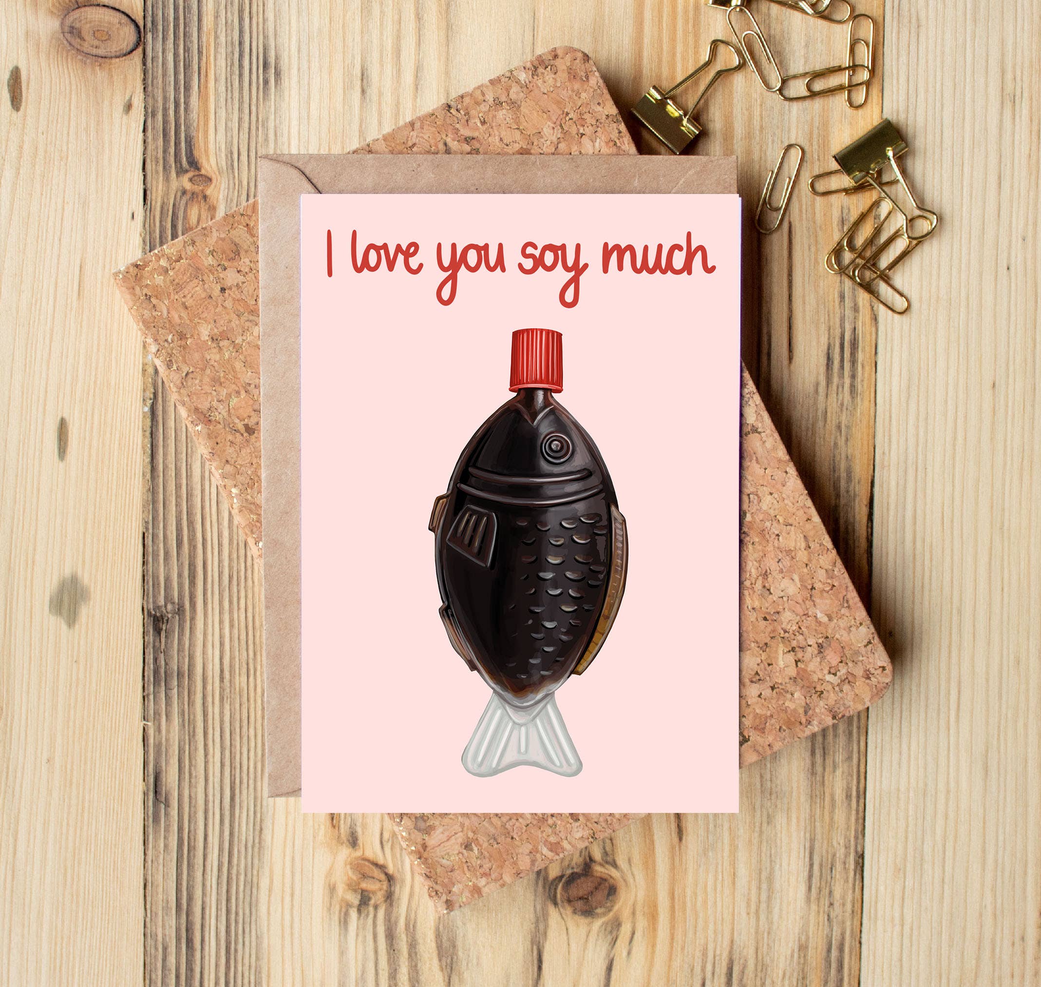 Katie Tinkler illustration - Venta al por mayor Tarjetas de San Valentín - Love You Soy Much - Tarjeta de felicitación para el día de San Valentín3