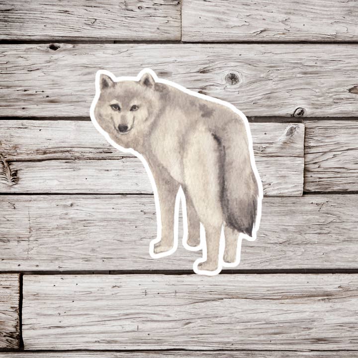 Wolf Sticker, Animal Sticker for wholesale by NatureCuts