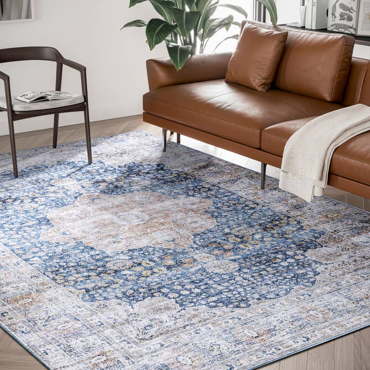 Abani Rugs - Wholesale Vloerkleed - Abani Paloma PAL200A Vintage blauw en beige traditioneel tapijt5