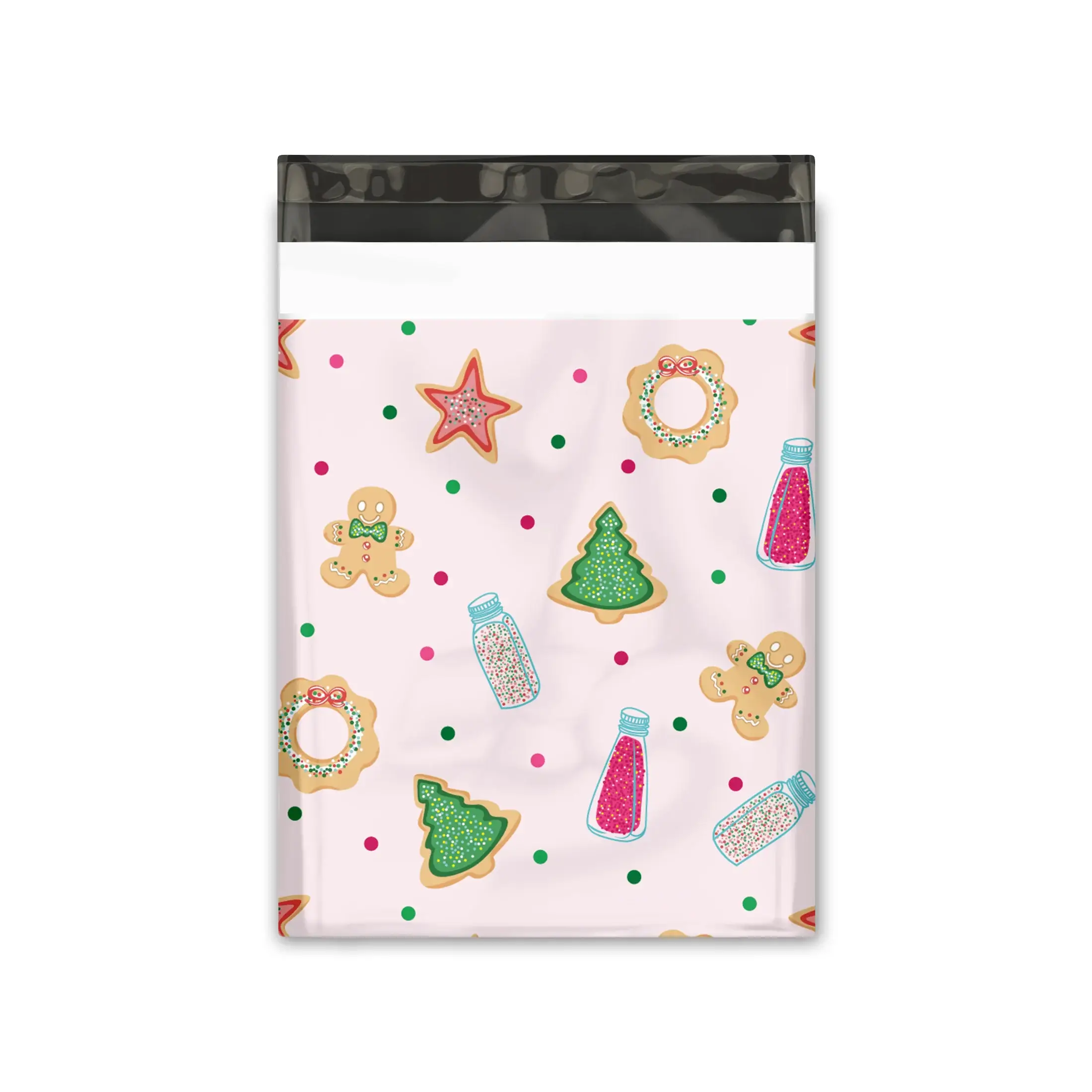 Eleven Fashion - Wholesale Envelopes - 10x13 Christmas Cookie Printed Designer Poly Mailers4
