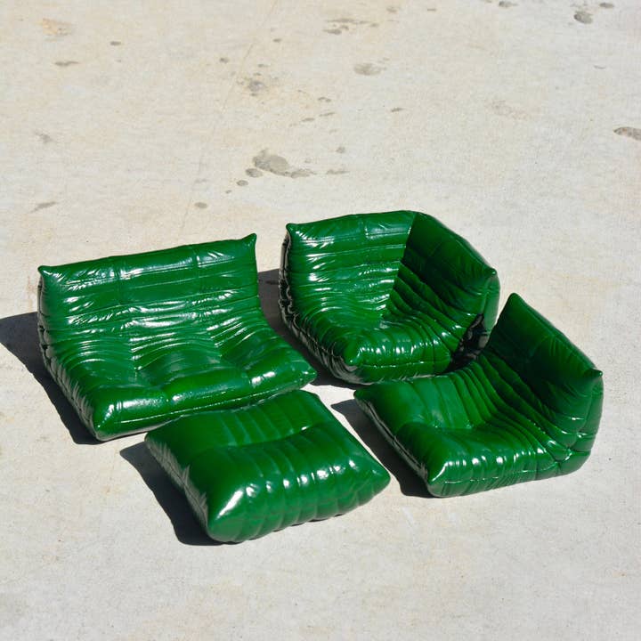 House of Savage - Wholesale Decorative Tabletop Object - BOTTLE GREEN MINI TOGO LOUNGE SET2