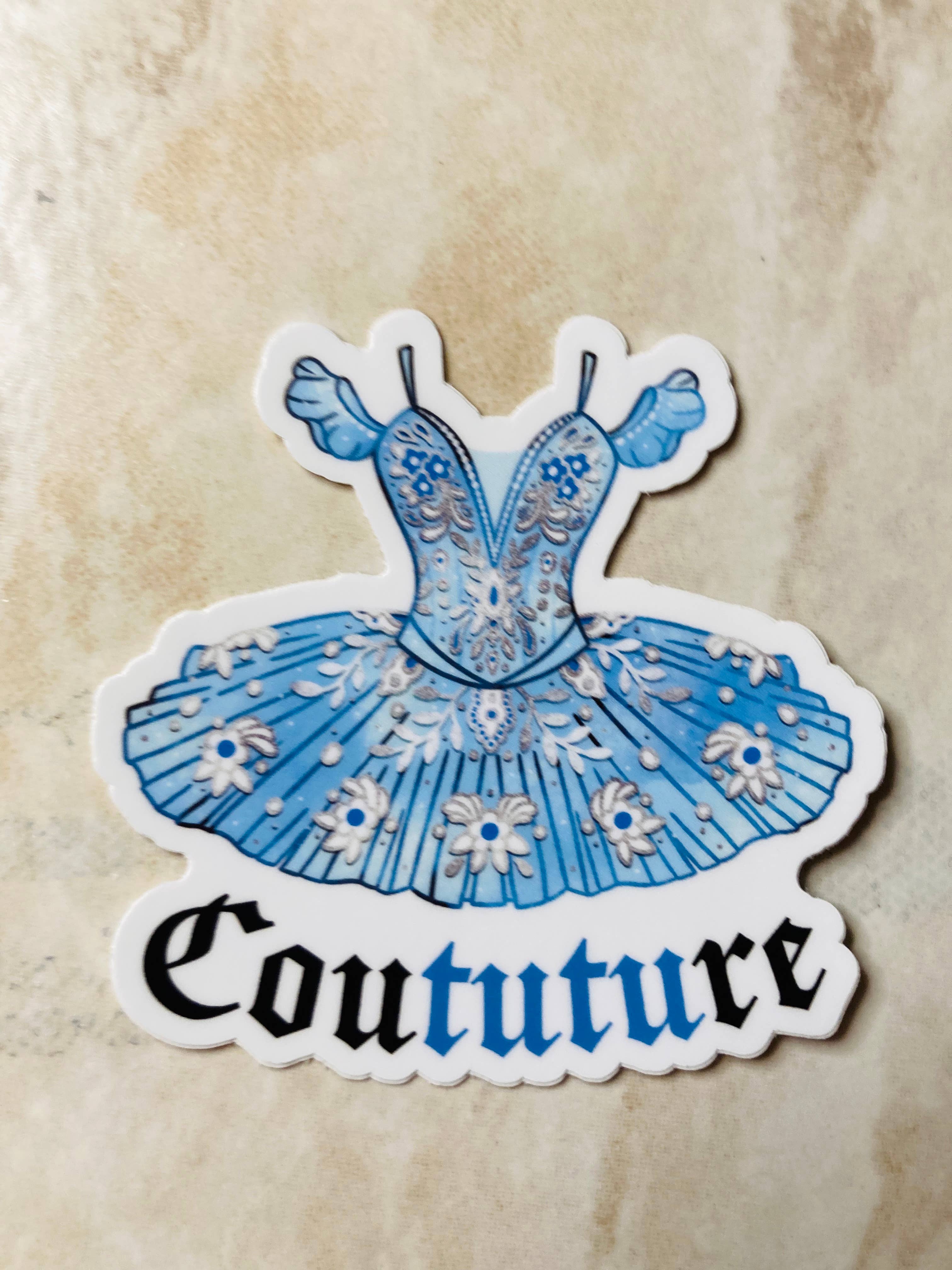 Denali & Co. – wholesale Sticker – Coututure Tutu Dance Sticker, 3" x 3"6